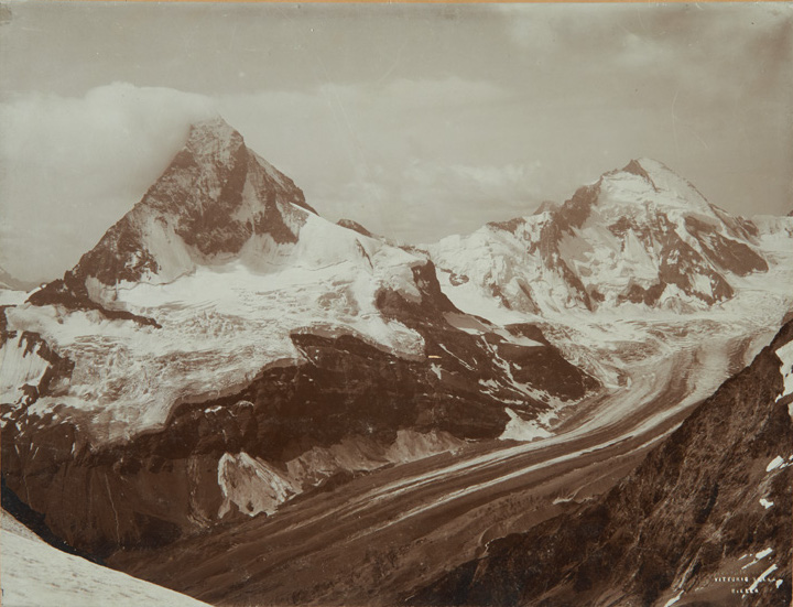 Matterhorn and Dent D'Herens, from the summit of Mittel-Gavelhorn